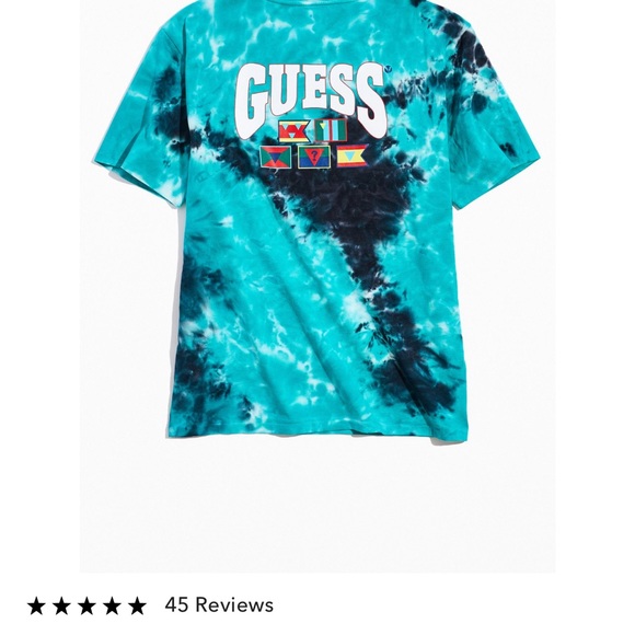 guess originals blue tie dye tee XXL - Picture 4 of 7